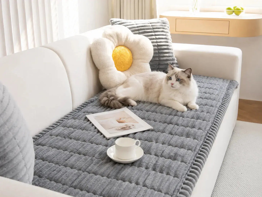 Lazy Soft Flannel Breathable Pet Mat Non-Slip Couch Cover Memoryloop1999