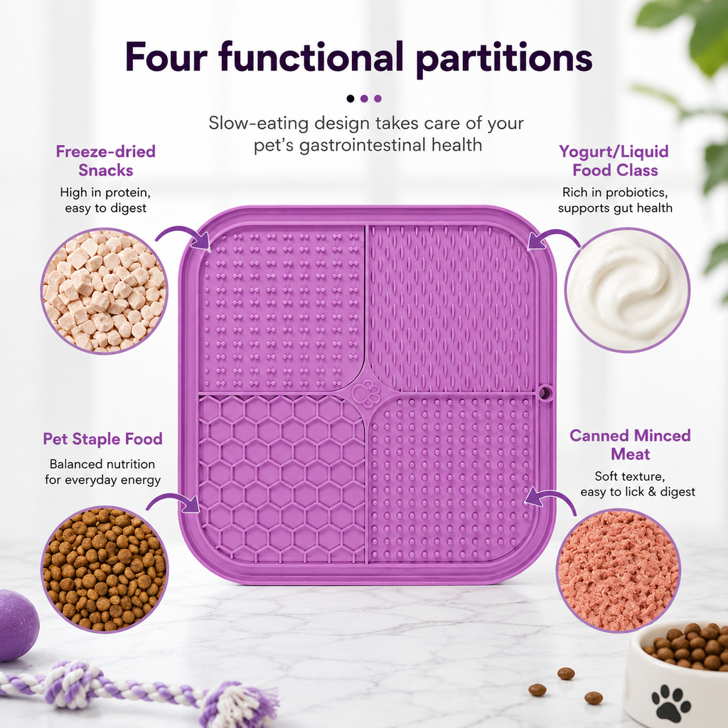 PetalLick™: Calm & Slow Silicone Feeding Mat Pet Bloom Studio