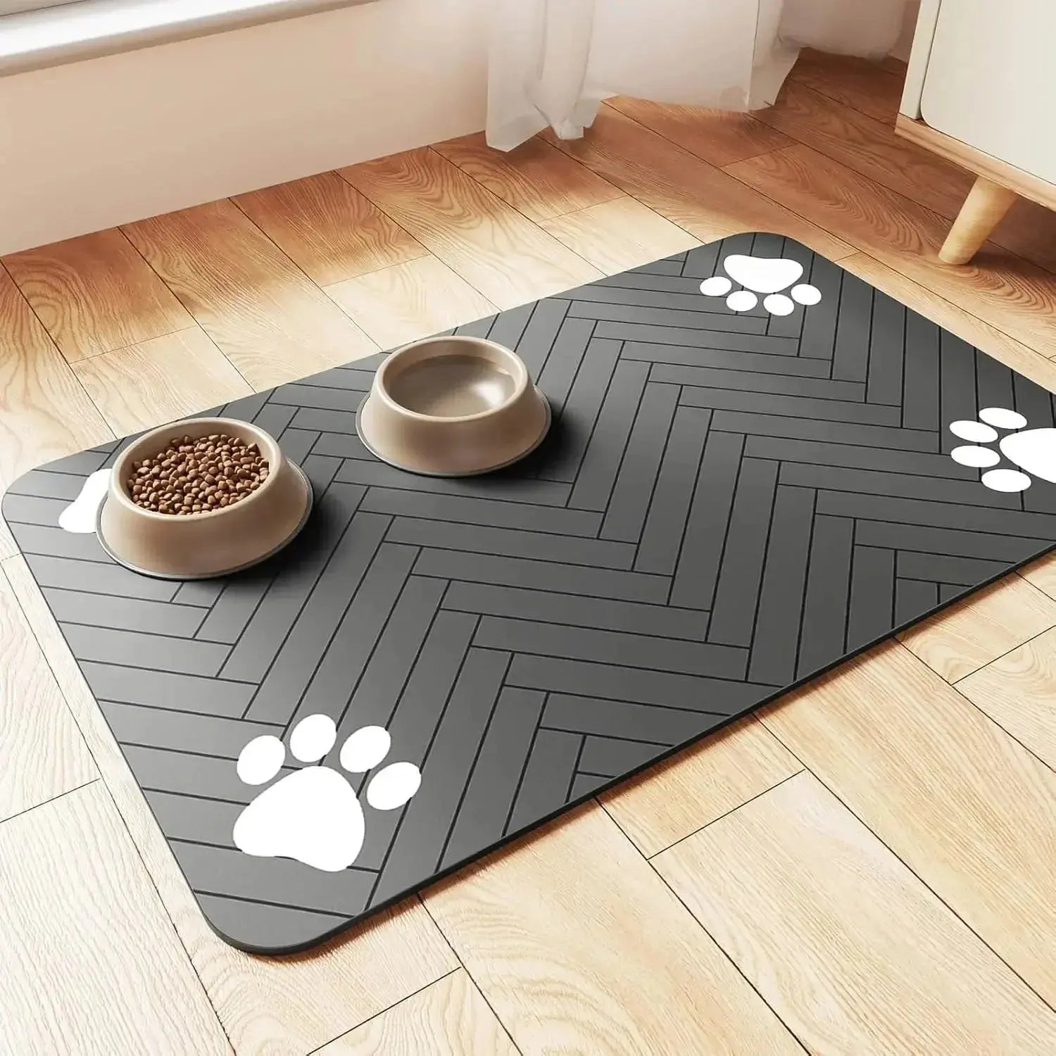 SplashGuard™: Absorbent Quick-Dry Pet Placemat Pet Bloom Studio