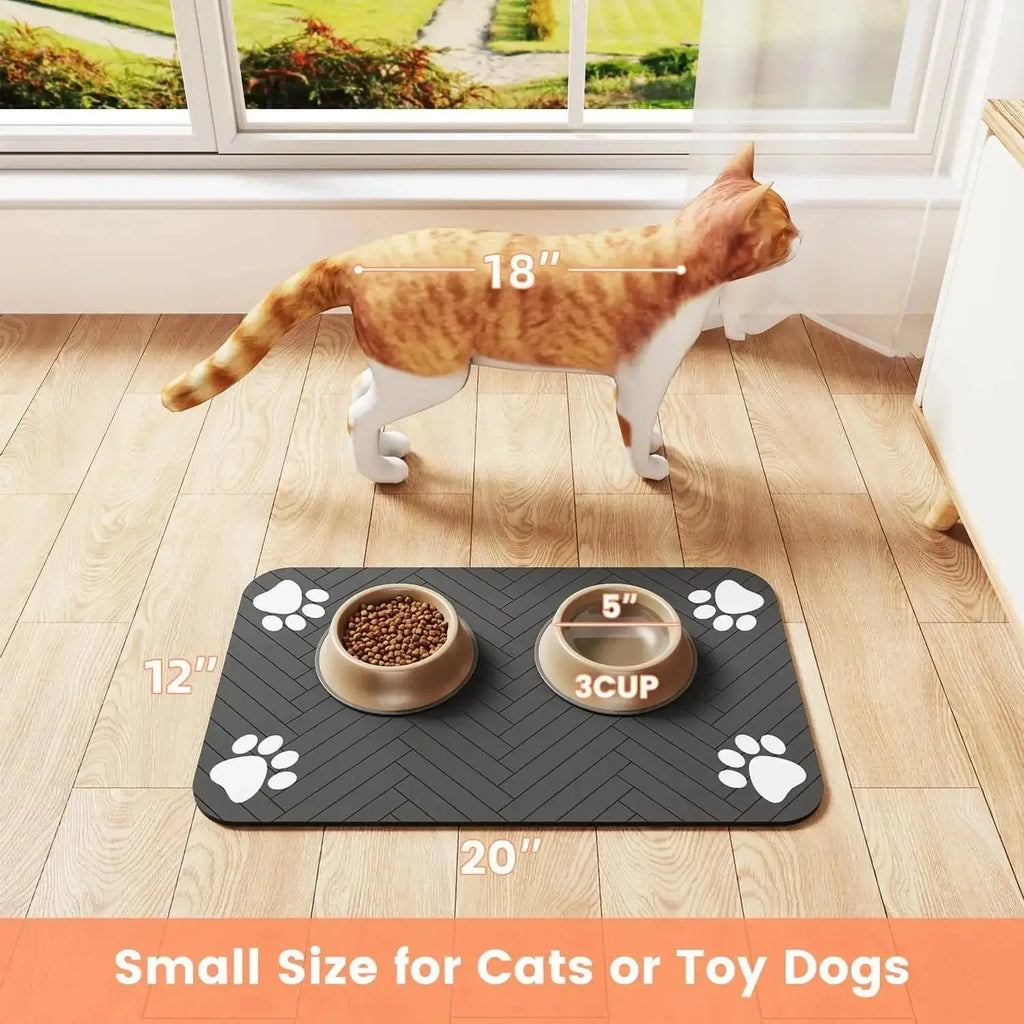 SplashGuard™: Absorbent Quick-Dry Pet Placemat Pet Bloom Studio