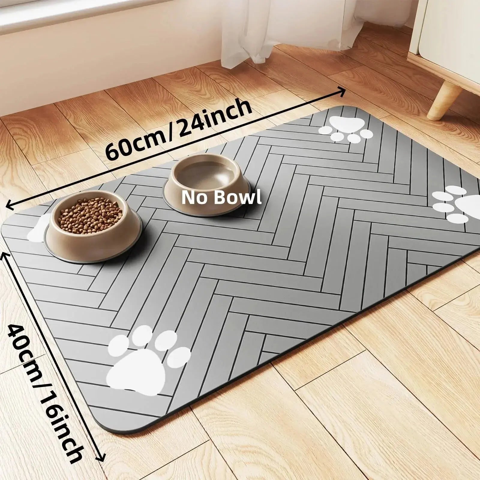 SplashGuard™: Absorbent Quick-Dry Pet Placemat Pet Bloom Studio