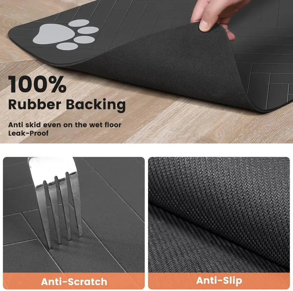 SplashGuard™: Absorbent Quick-Dry Pet Placemat Pet Bloom Studio
