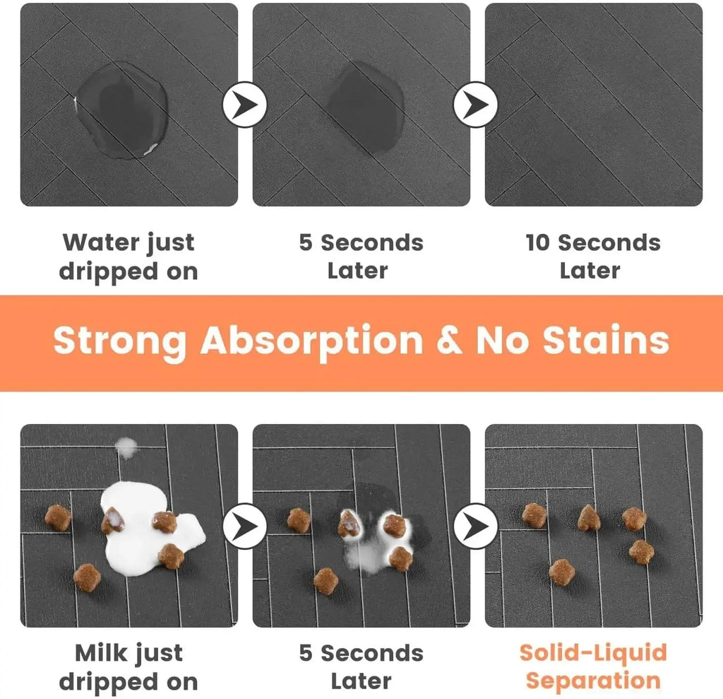 SplashGuard™: Absorbent Quick-Dry Pet Placemat Pet Bloom Studio