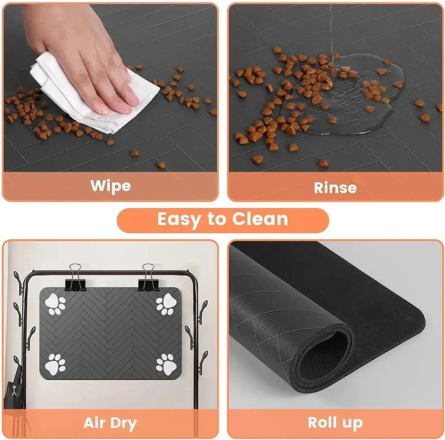SplashGuard™: Absorbent Quick-Dry Pet Placemat Pet Bloom Studio