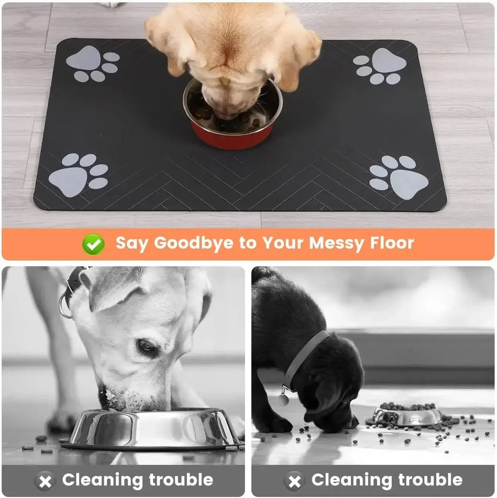 SplashGuard™: Absorbent Quick-Dry Pet Placemat Pet Bloom Studio