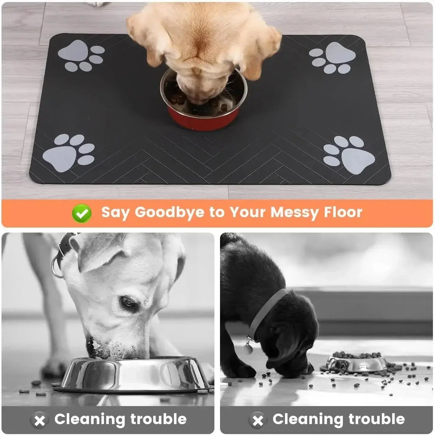SplashGuard™: Absorbent Quick-Dry Pet Placemat Pet Bloom Studio