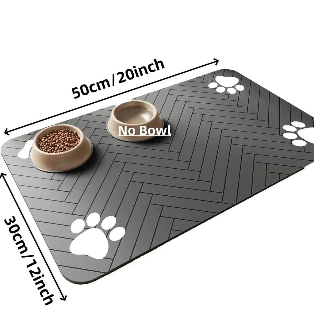 SplashGuard™: Absorbent Quick-Dry Pet Placemat Pet Bloom Studio