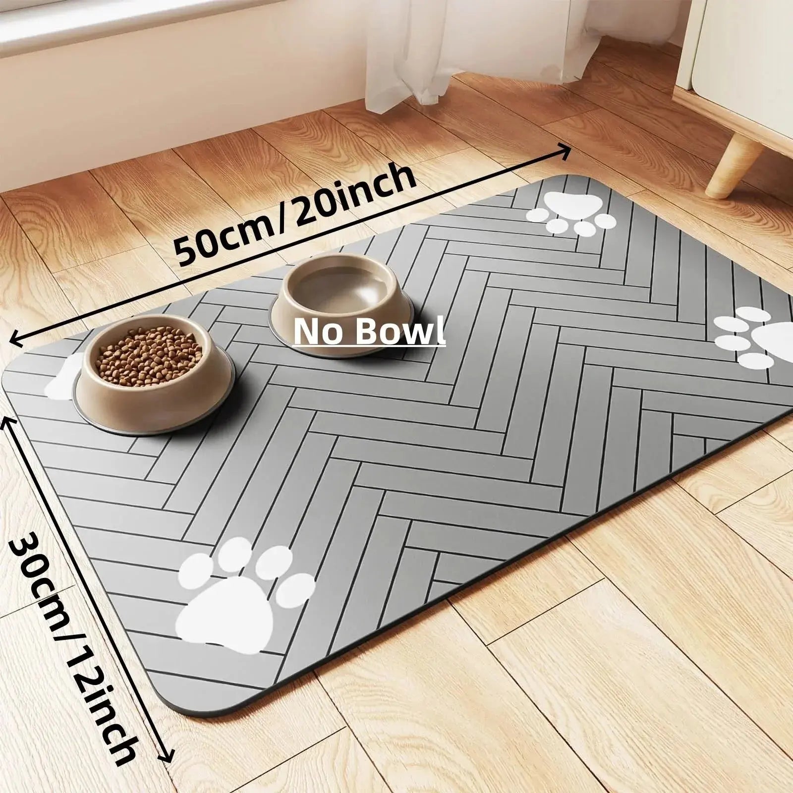 SplashGuard™: Absorbent Quick-Dry Pet Placemat Pet Bloom Studio