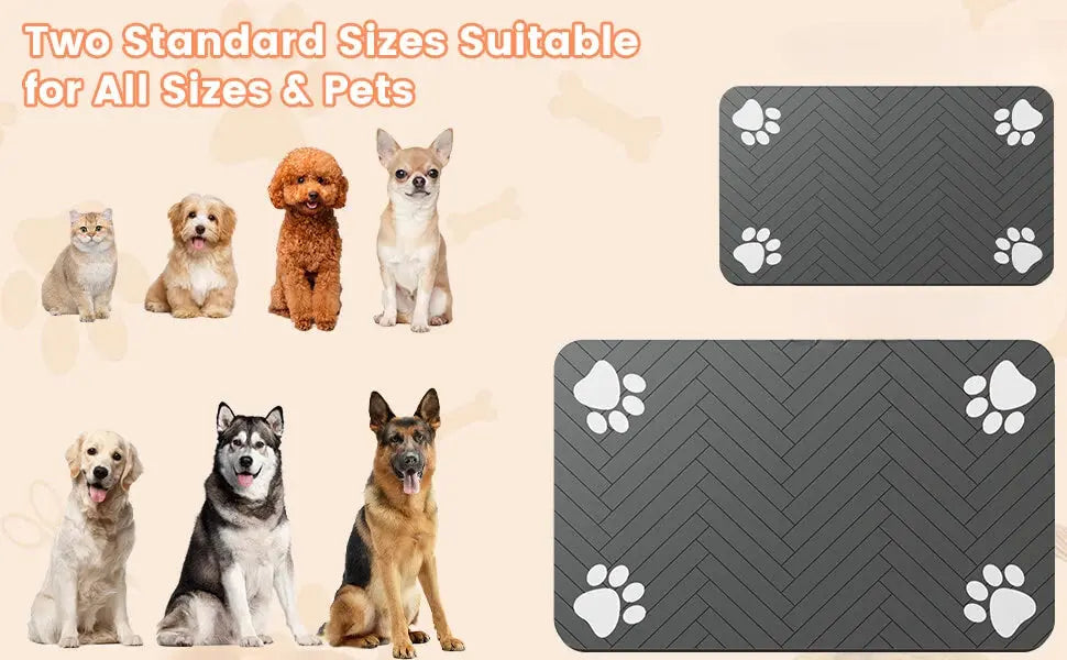 SplashGuard™: Absorbent Quick-Dry Pet Placemat Pet Bloom Studio